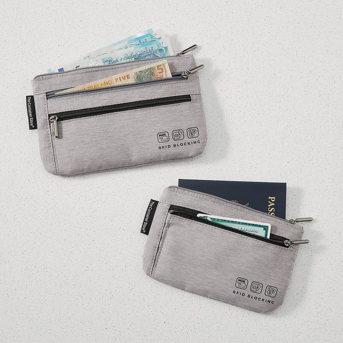 RFID Currency Passport Organizer