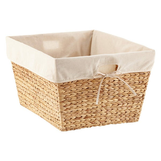 Rectangular Water Hyacinth Tapered Basket
