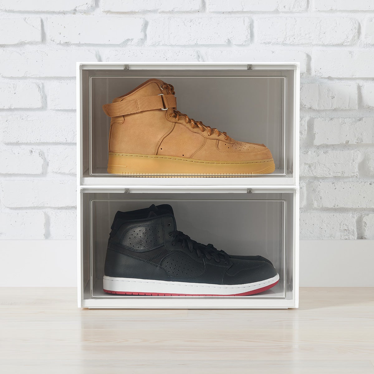 Side Profile Drop Front Shoe Box