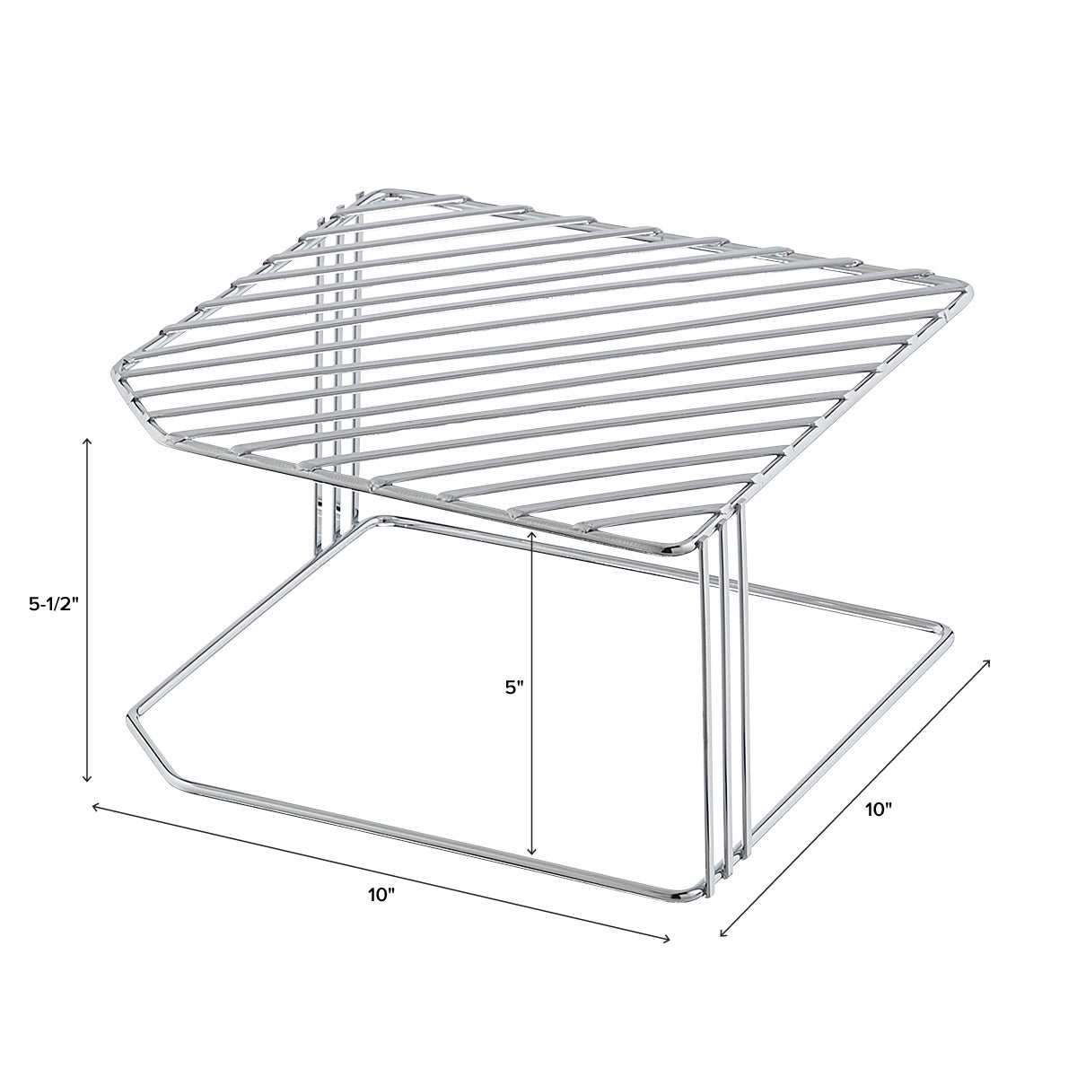 Single Chrome Corner Shelf — alt view