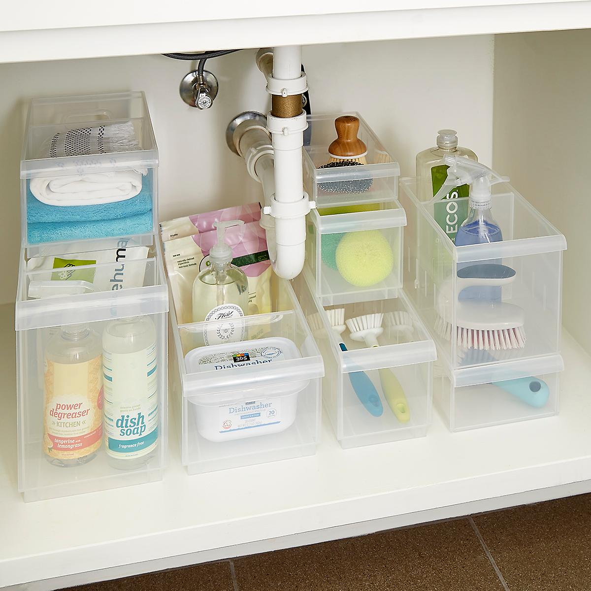 Stackable Under Sink Organization Storage Kit