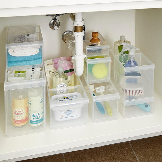 Stackable Under Sink Organization Storage Kit