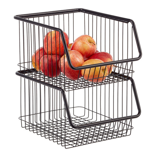 Stacking Open Front Wire Bin