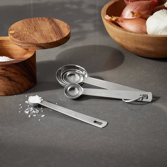 Stainless Steel Measuring Spoons Set of 5 — alt view