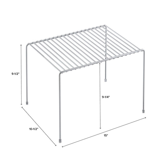 Tall Chrome Cupboard Shelf — alt view