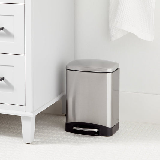 1.6 gal Rectangular Step Trash Can