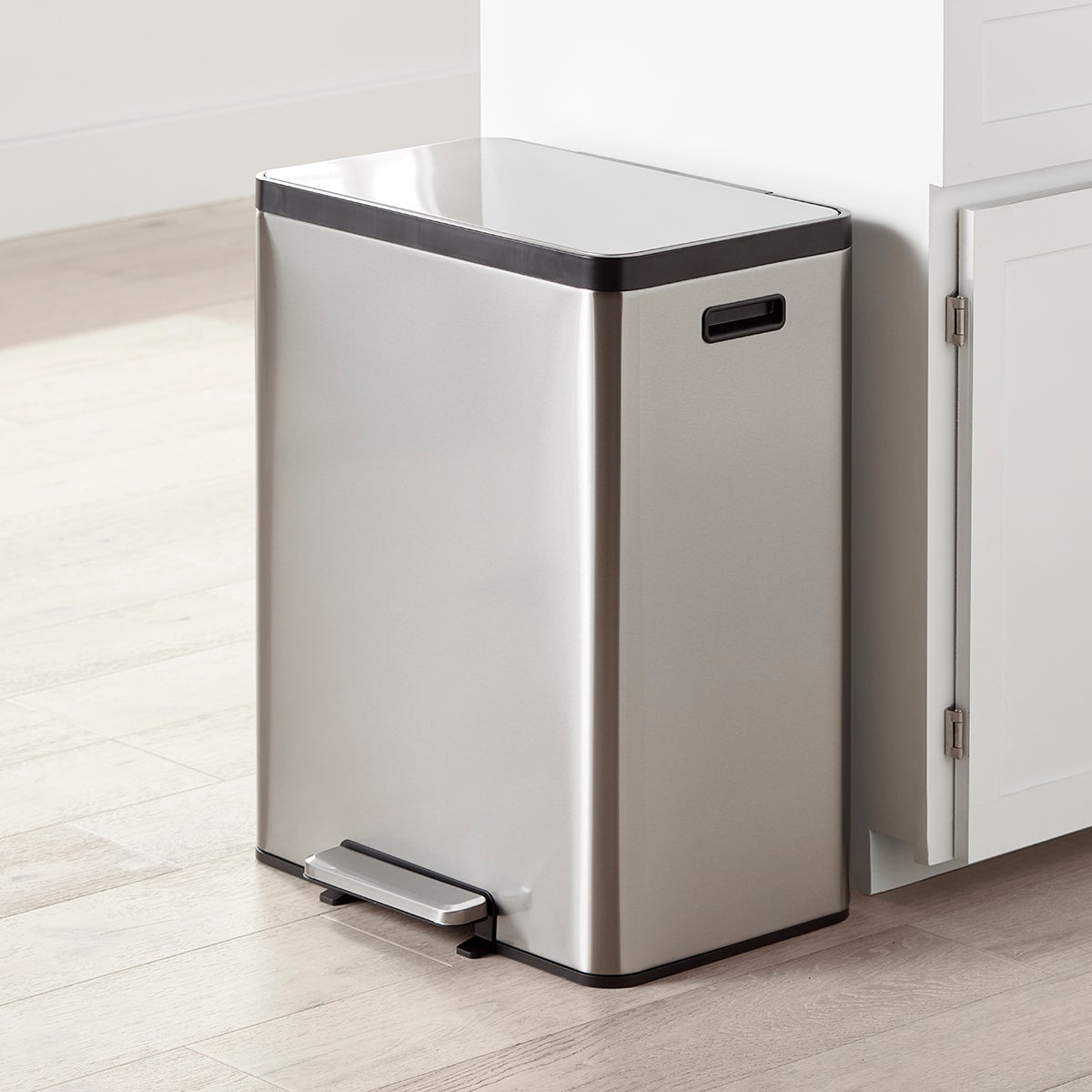 16 gal Rectangular Dual Step Trash Can