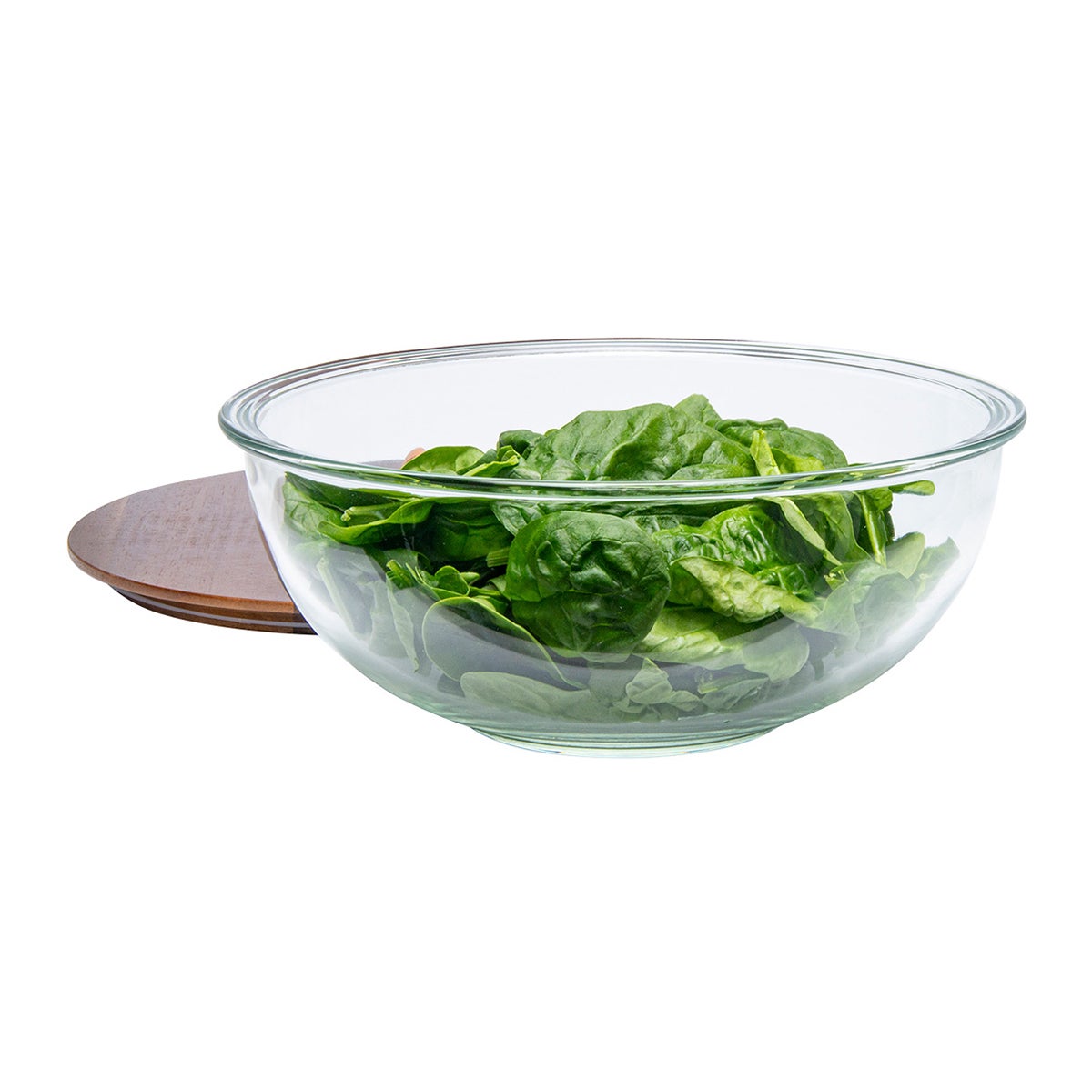 2.5 qt Round Glass Food Storage Bowl — alt view
