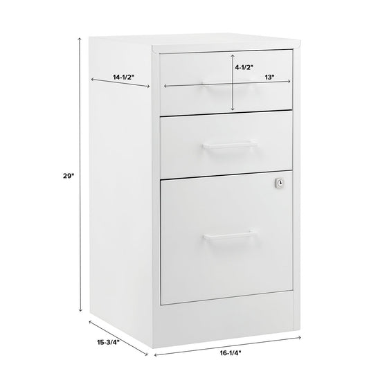 3 Drawer Locking Filing Cabinet — alt view