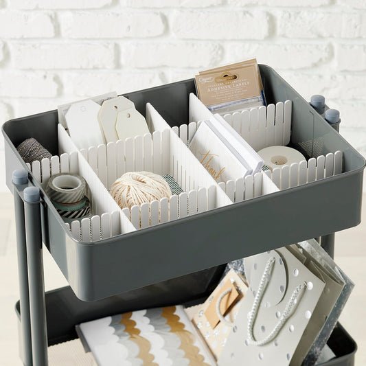3 Tier Cart Adjustable Dividers Pkg. 7