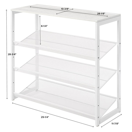 3 Tier Entryway Shoe Storage — alt view