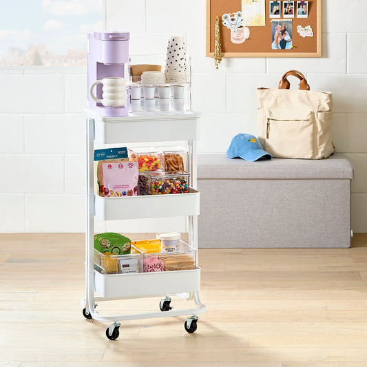 3 Tier Rolling Cart — alt view