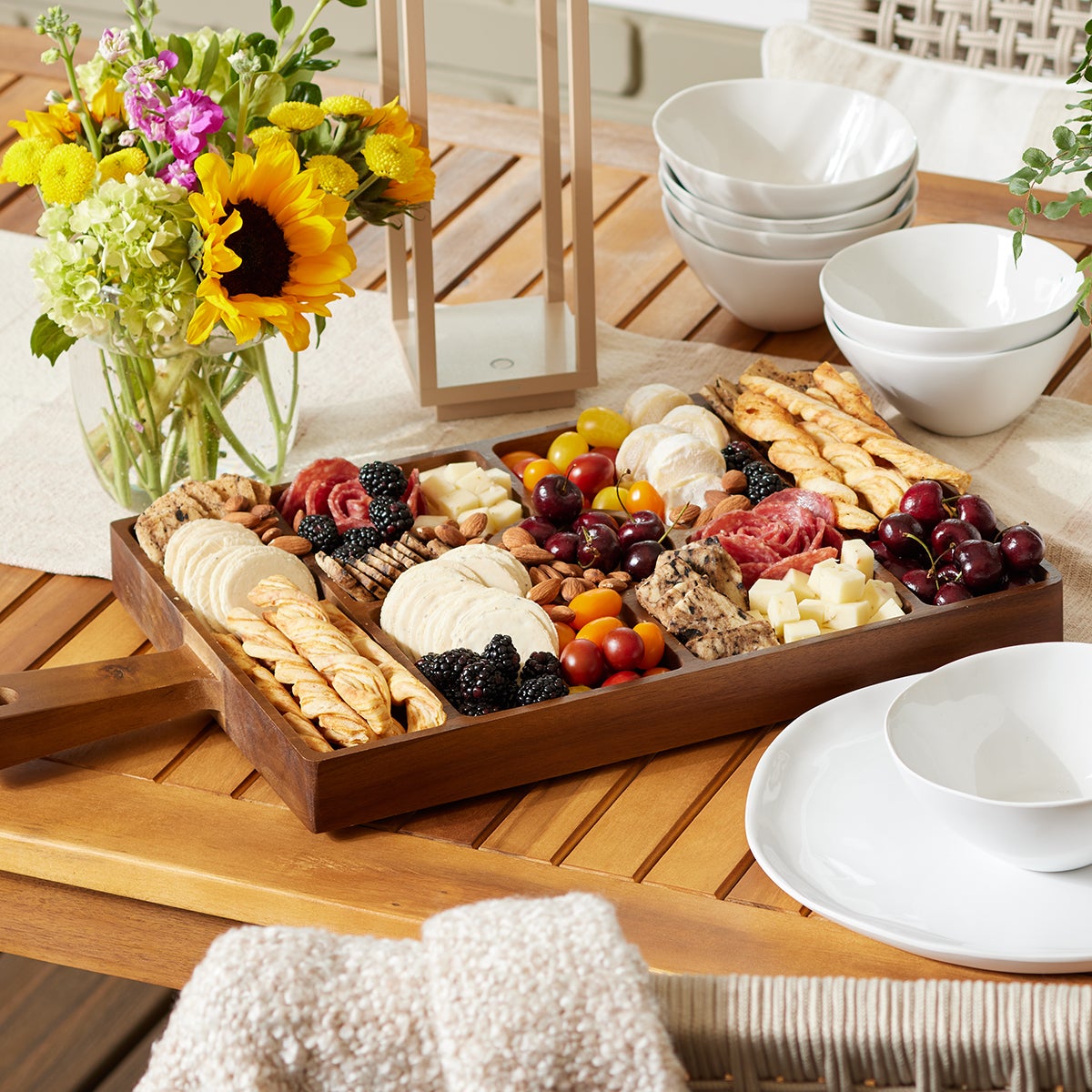 7 Section Serving Board — alt view