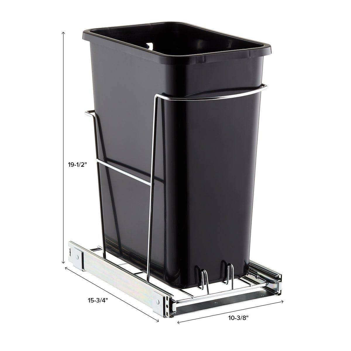 8 gal Undercounter Pull Out Trash Can — alt view