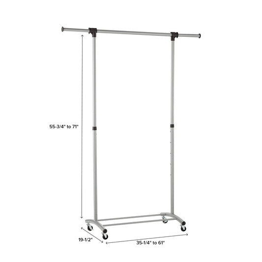 Basic Brushed Garment Rack — alt view