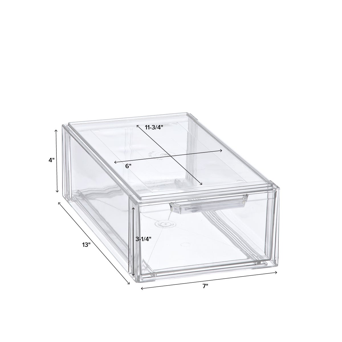 Stackable Small Shoe Drawer Organizer — alt view