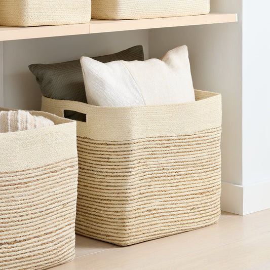 Dune Seagrass Jute Cube — alt view