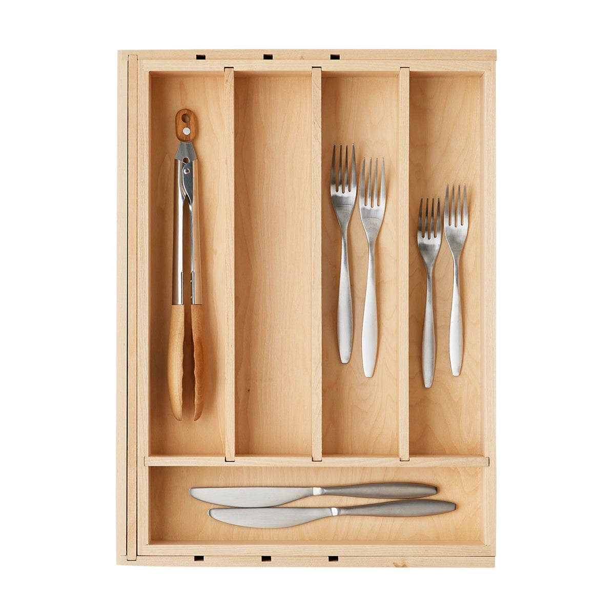 Expandable Flatware Utensil Tray — alt view