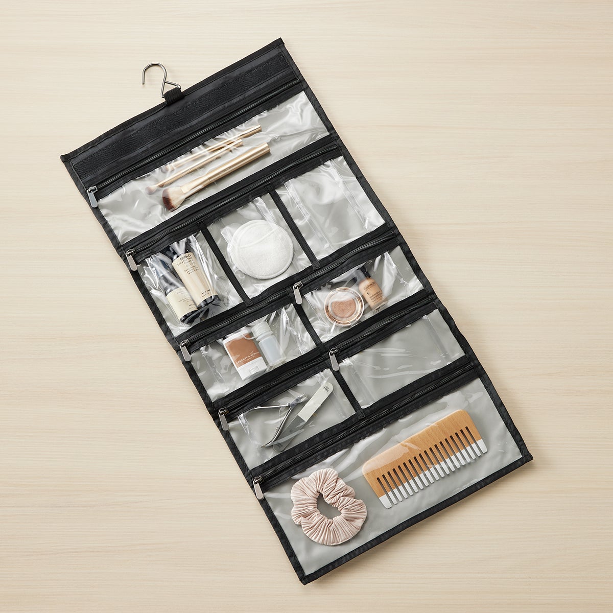 Foldable Hanging Toiletry Organizer