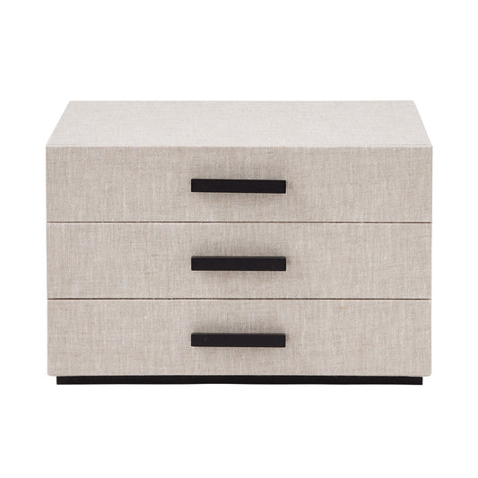 Linen 3 Drawer Paper Drawer Organizer