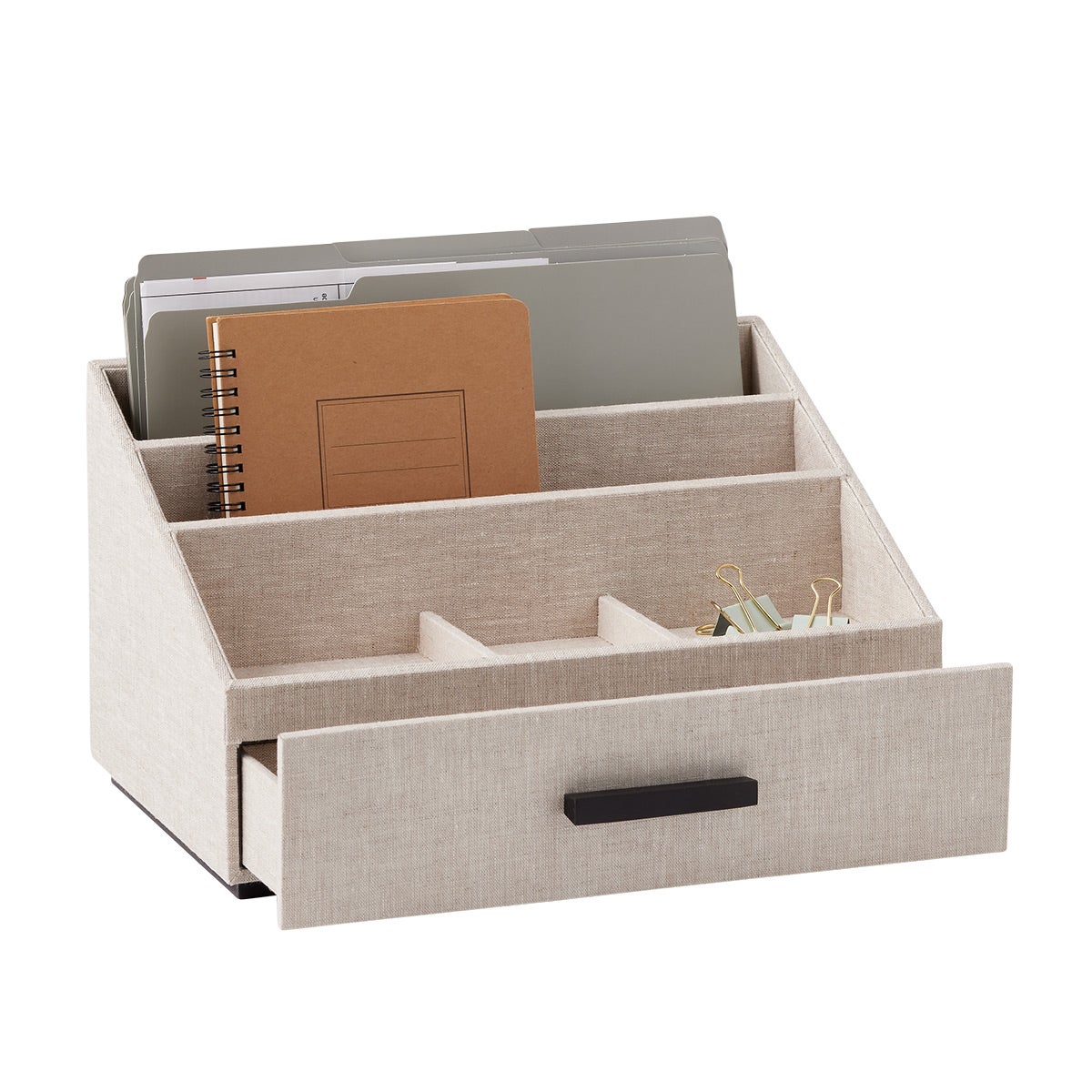 Linen Desktop Organizer with Drawer Organizer