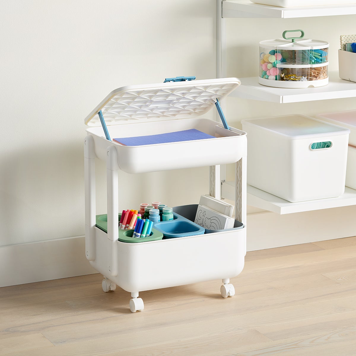 Kids 2 Tier Craft Cart — alt view