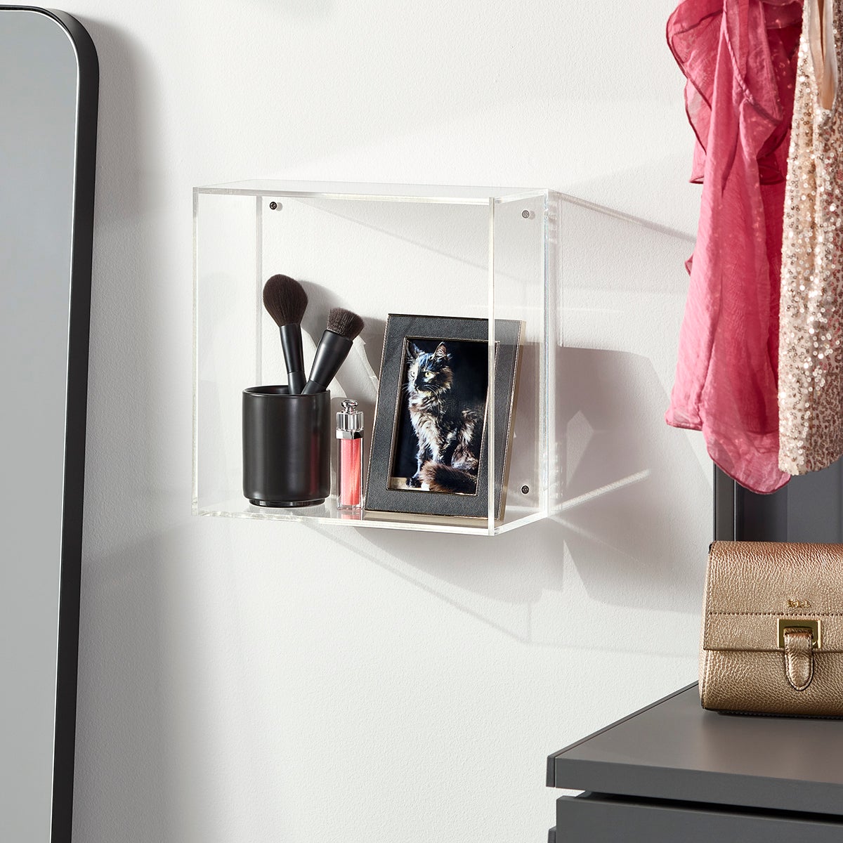 Acrylic Box Wall Shelf