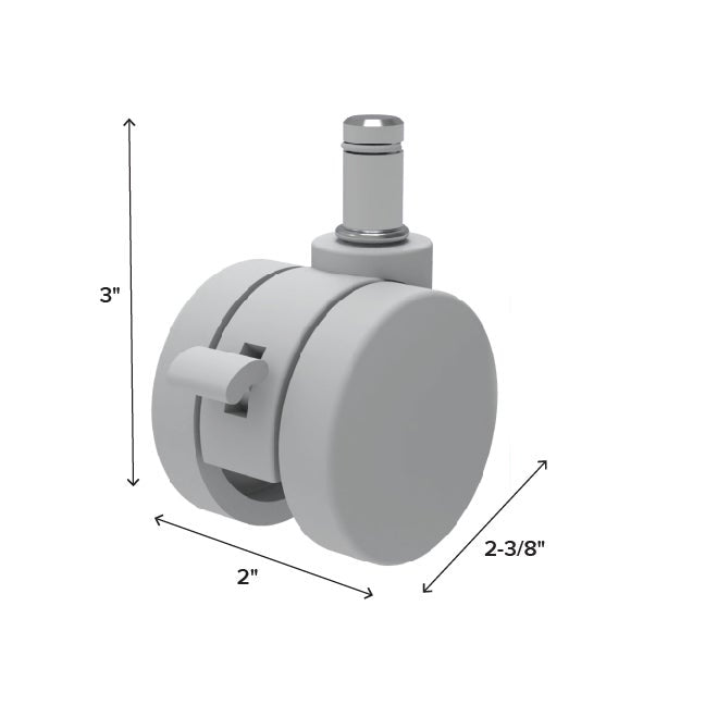 Locking Caster Wheels Pack of 4 — alt view