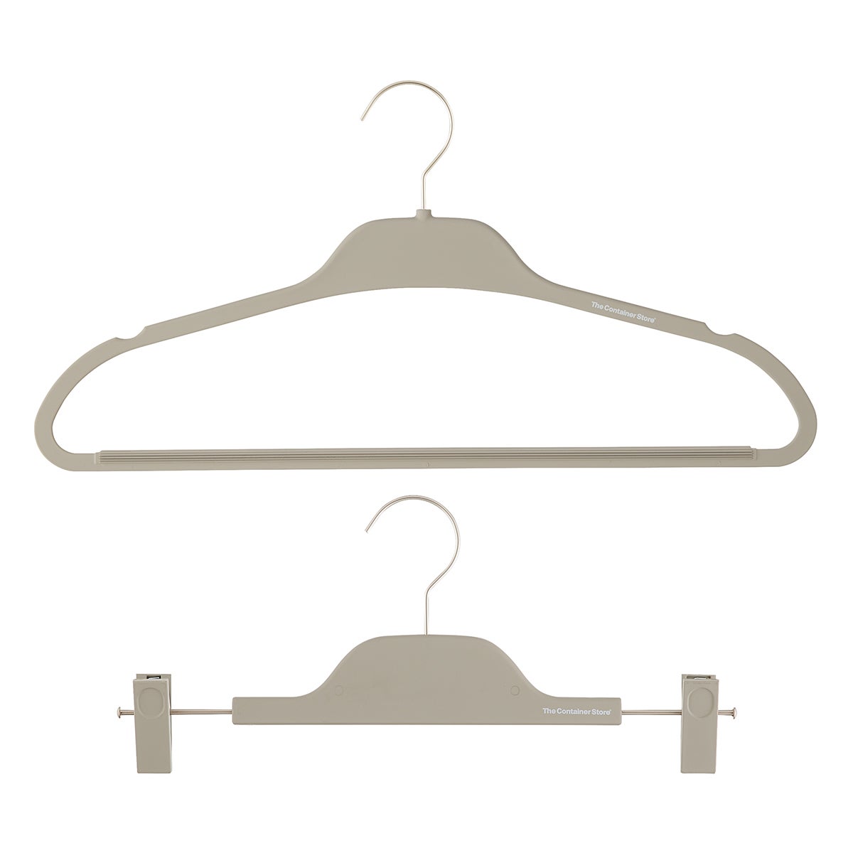 Non Slip Rubberized Hangers — alt view