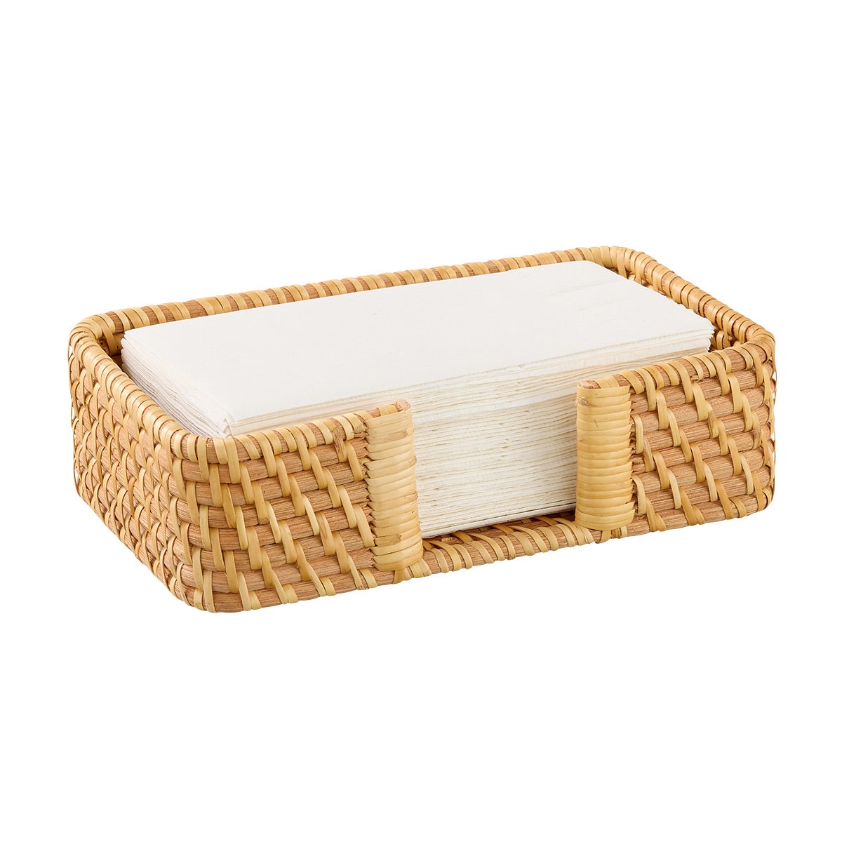 Rattan Guest Towel Tray