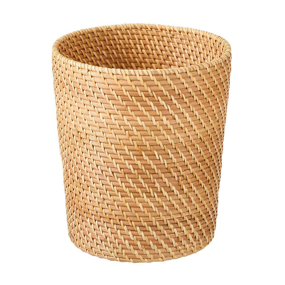 Rattan Wastebasket