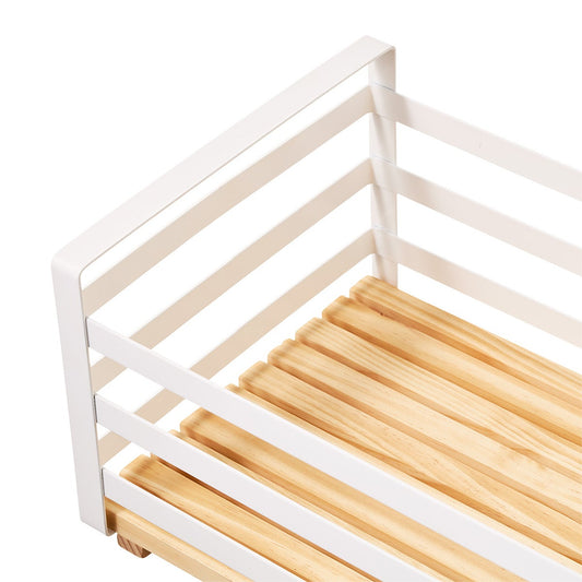 Pine and Steel Stacking Bin — alt view