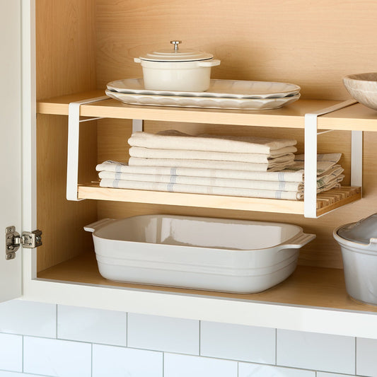 Pine and Steel Undershelf Basket