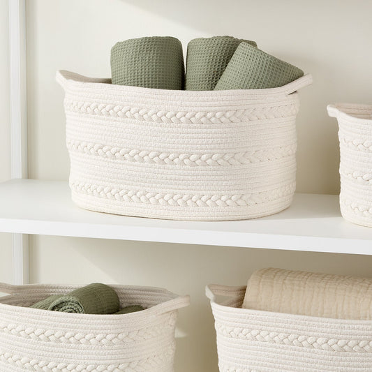 Piper Braided Rope Bin — alt view