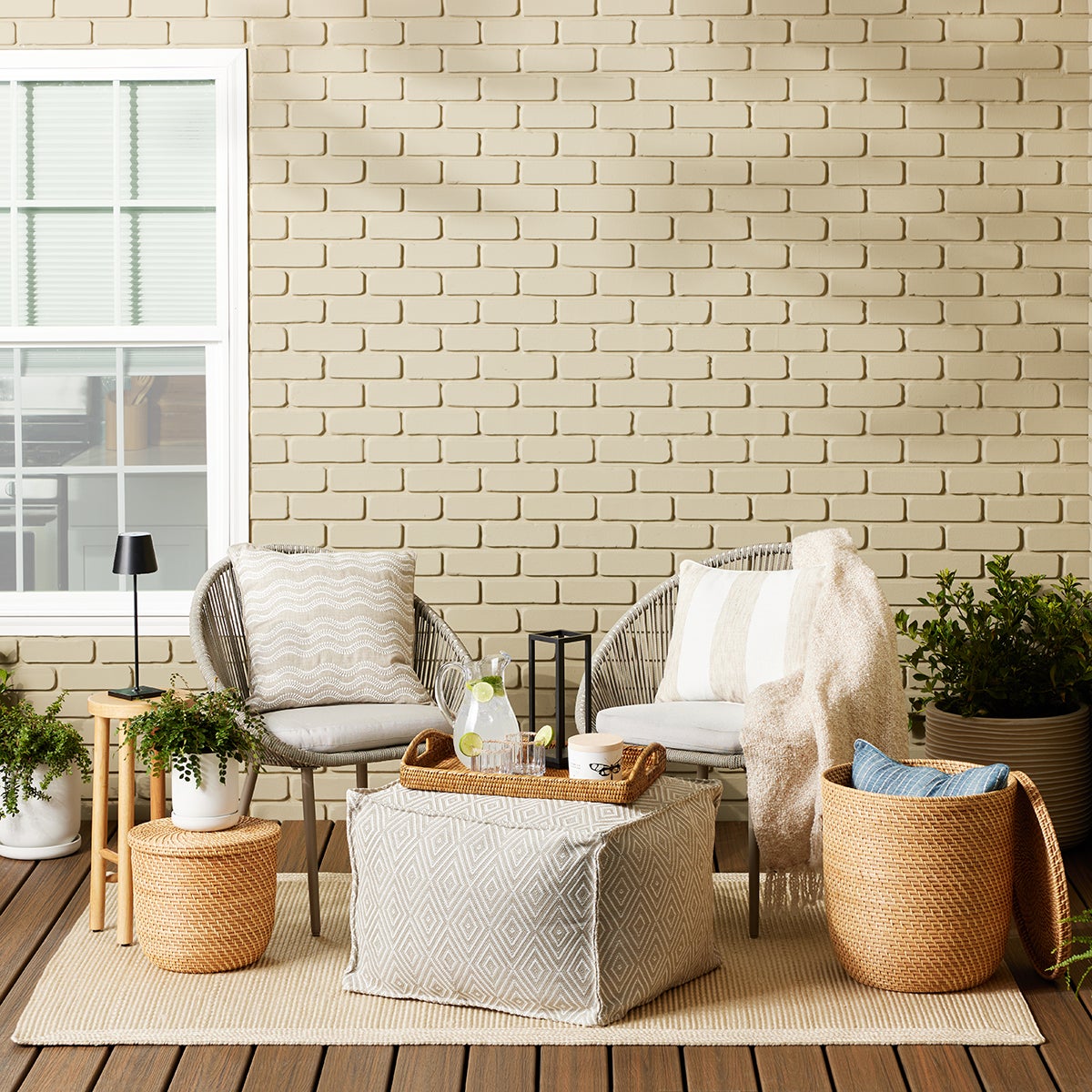 Rattan Bins with Lid — alt view