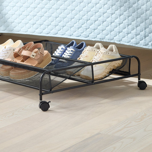Rolling Underbed Shoe Storage — alt view