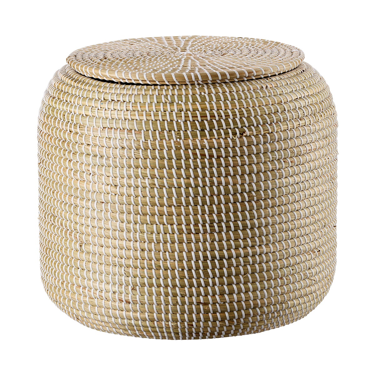 Seagrass Storage Ottoman — alt view