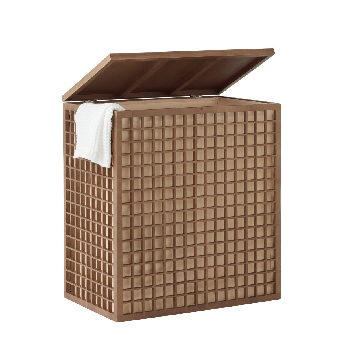 2 Section Bamboo Hamper