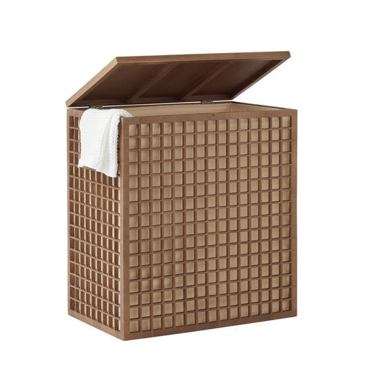 2 Section Bamboo Hamper