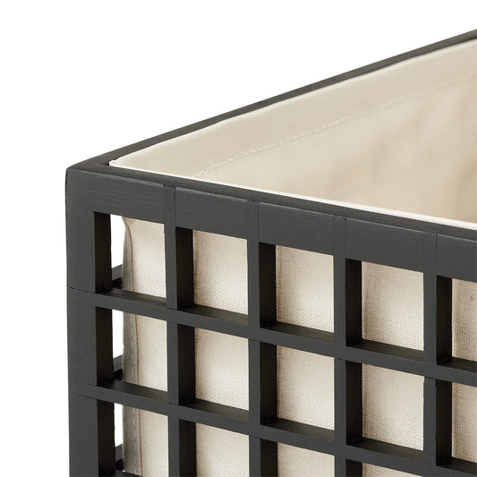 Bamboo Bin with Liner — alt view