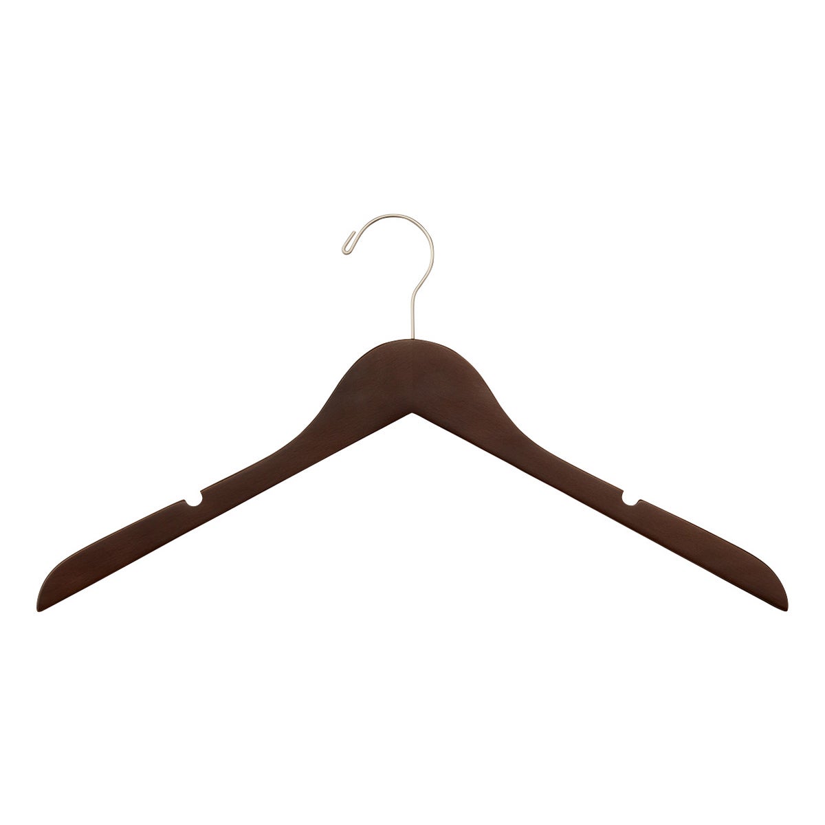 Slim Wooden Shirt Hangers with Notches