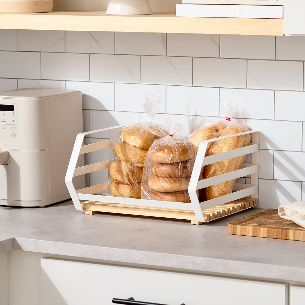 Stacking Open Front Pin and Steel Bin — alt view