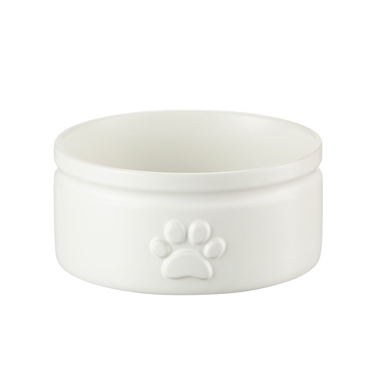 Stoneware Paw Print Bowl — alt view