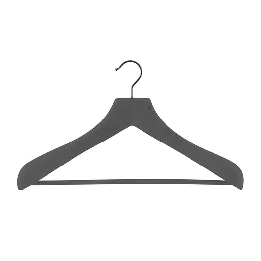 Superior Wooden Coat Hanger Ribbed Bar — alt view