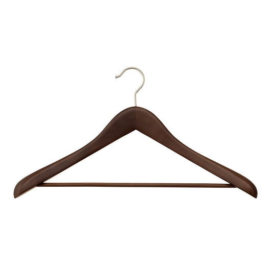 Superior Wooden Coat Hanger with Ribbed Bar