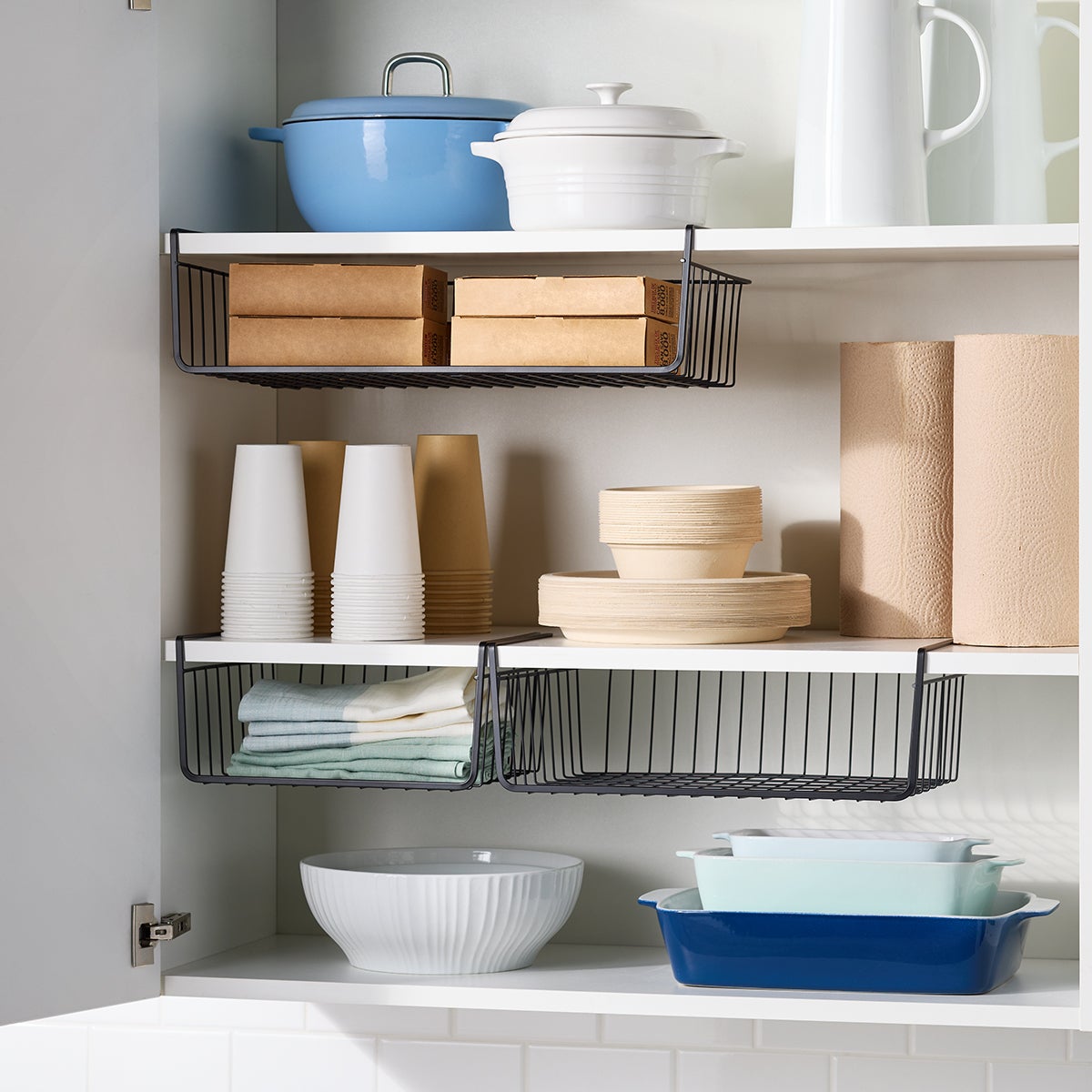 Undershelf Basket Black