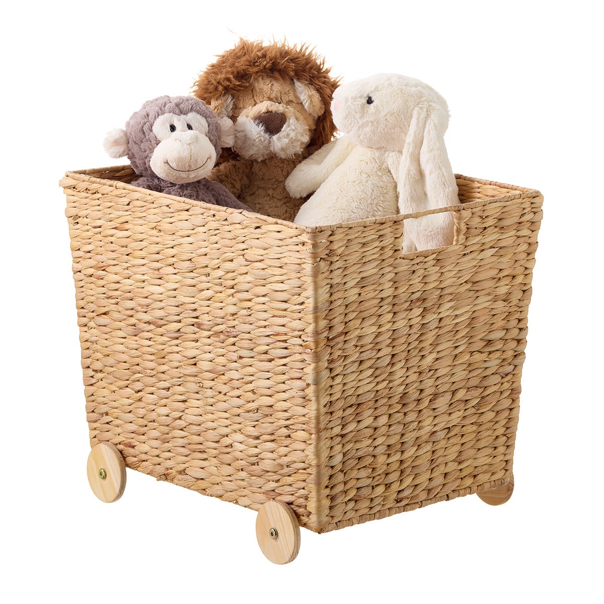 Water Hyacinth Bin with Wheels