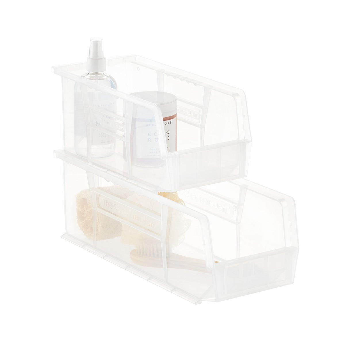 Narrow Stackable Plastic Bin