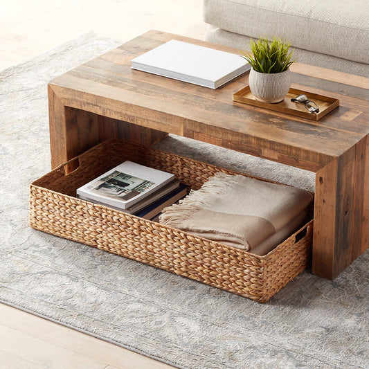 Water Hyacinth Coffee Table Under Bed Bin