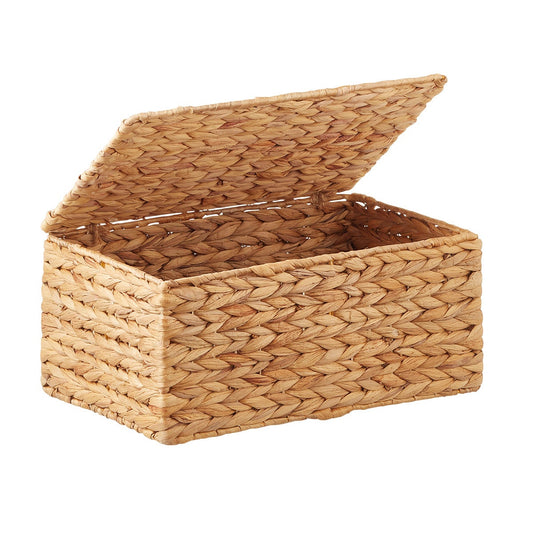 Water Hyacinth Storage Box with Hinged Lid